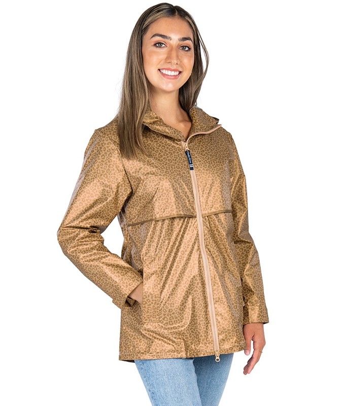 Charles River Apperal 5191 Charles River Women's Animal Print New Englander Rain Jacket 5191